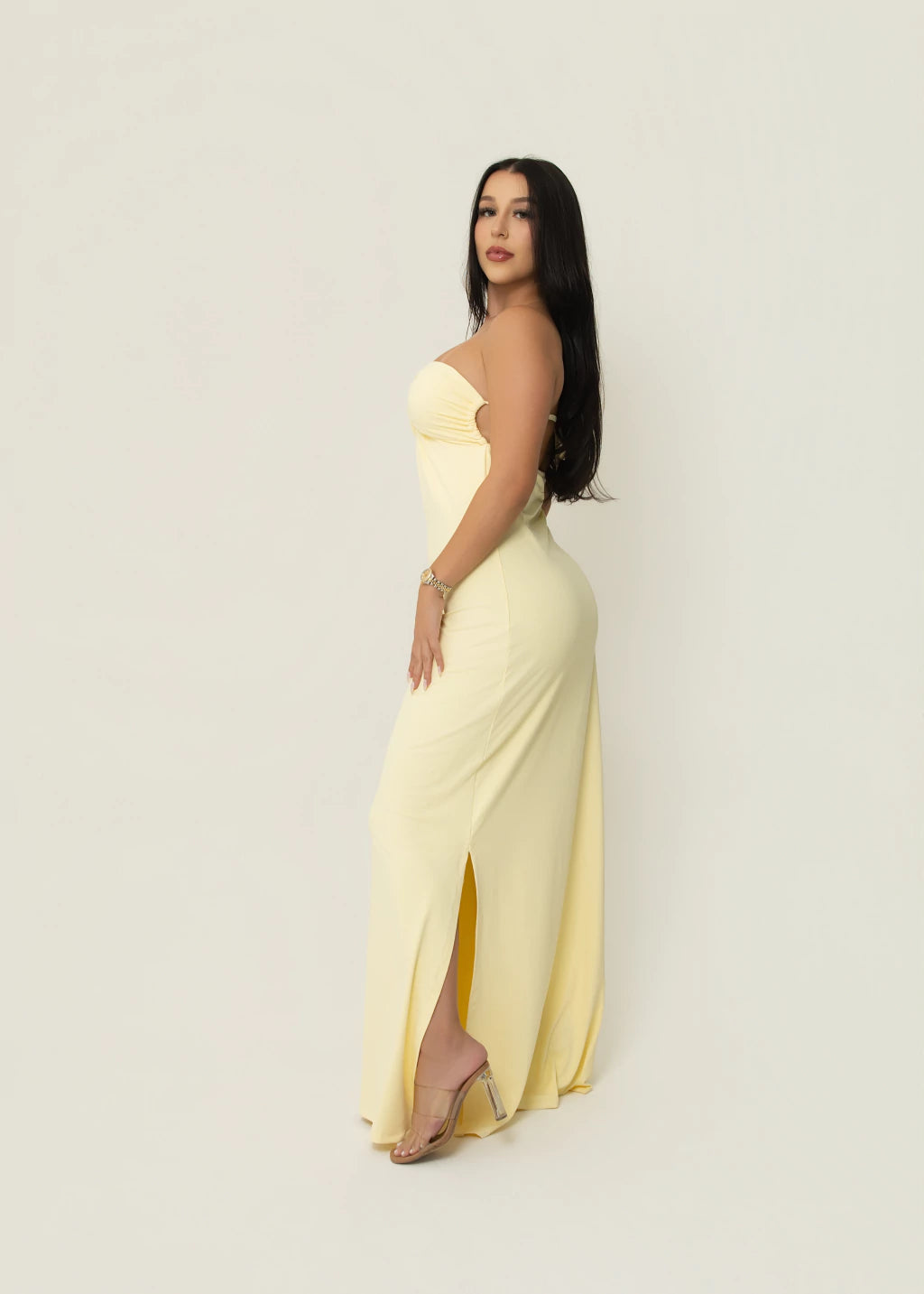 Vestido Coronita - Amarelo Manteiga