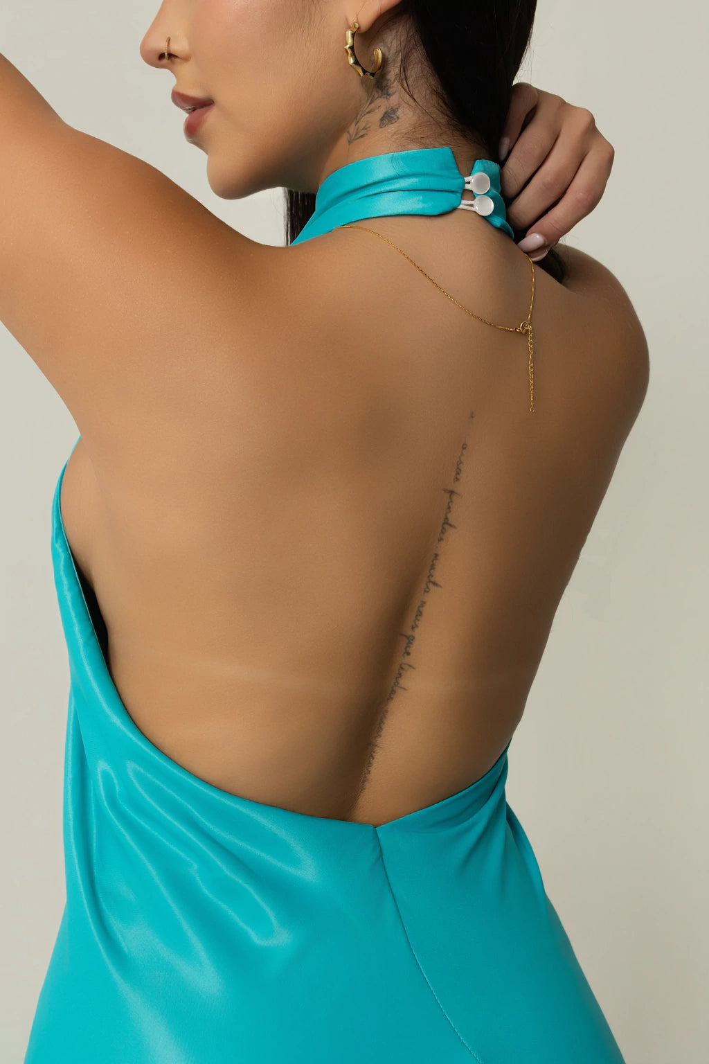 Vestido Cosmopolitan - Azul Turquesa