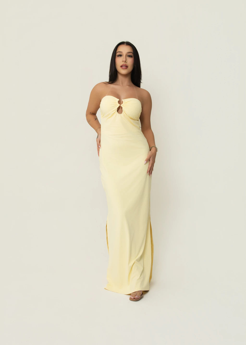 Vestido Coronita - Amarelo Manteiga